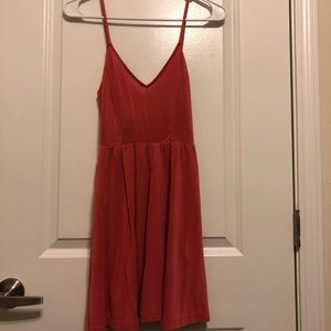 Pink Casual Backless Dress